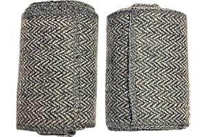 warreplica Medieval SCA LARP Reenactment Viking Wool Leg Wraps–Herringbone Pattern–Norse Warrior Costume Accessory
