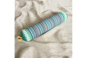 ZHIWEIKJ Buchweizen-Kissen Bio-Buchweizen-Kissen mit waschbarem Baumwoll Nackenrollen-Kissen zum Schlafen Zylinder-Zervix-Kissen zur Linderung von Nackenschmerzen runde Unterstützung (Farbe : G)