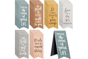 PAPER JUNKIE Marque-page Magnétique avec Citation sur le Thème du Bonheur - Lot de 36 Signets Aimantés pour Livres en 6 Designs