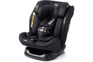 BABYAUTO LOLO fotelik samochodowy 40–150 cm – wiek: od urodzenia do 12 lat – rozmiar I – skierowany wstecznie do 105 cm, ok. 4 lata – bez Isofix – czarny