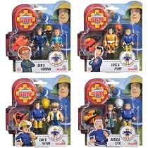 Simba, 109251043, set di 2 personaggi, Il Pompiere Sam, 7,5 cm ...