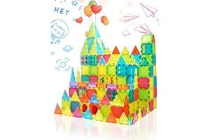 BEEYOUK Costruzioni Magnetiche per Bambini di 3 Anni 7.5 cm Colorati Costruzioni Magneti per Bambini Montessori Giochi Educativi Calamite per Bambini 4 Anni Regalo Costruzioni per Ragazzo 5 6 7 8 9 10 Anni