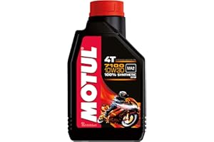 Motul 7100 4T 104089 Huile pour Moto à Moteur 4 Temps 10W-30 1 l