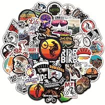 50 pz MTB Mountain moto Graffi adesivi casco fai da te moto bottiglia d'acqua telefono impermeabile Cool Sticker decalcomanie  34