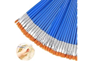 TUSERXLN 25Pcs Paint Brushes, Small Brush Bulk for Detail Painting Acrylic Oil Watercolor，Professional Fine Pointed Paint Brushes for Kids Students Adults