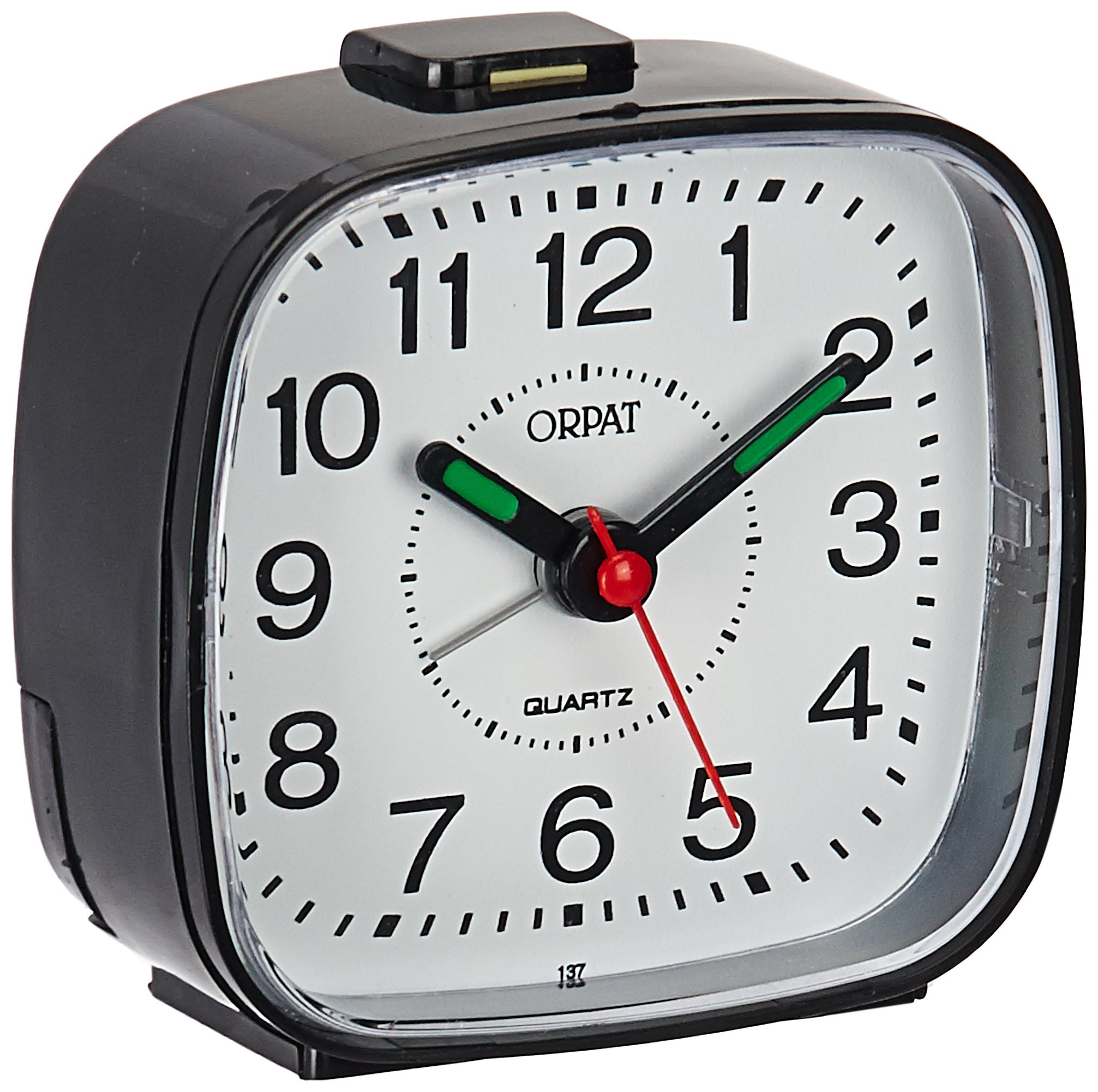Orpat Plastic Beep Analog Alarm Clock(Black,Tbb-137)
