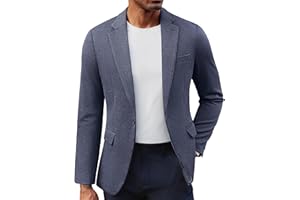 PJ PAUL JONES Herren Sakko Sportlich Freizeit Blazer Jackett 1 Knöpfe Modern Regular Fit Anzugjacke