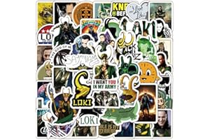 LYUNMU Loki - Juego de pegatinas para coche, portátil, monopatín, bicicleta, ciclomotor, moto, bicicleta, ordenador, adultos, niños