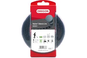 Oregon strimmerlinje, rund profil ersättningssladd för batteridrivna trädgårdstrimmer verktyg, 1,6 mm, 15 m liten munkspole (