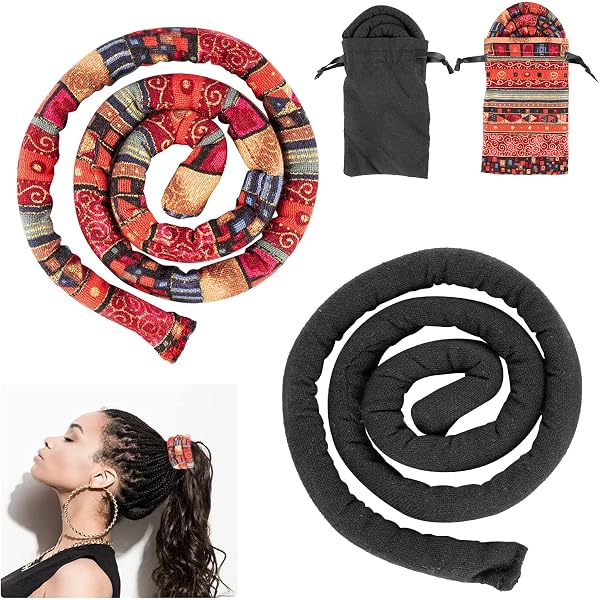 Spiral Lock Haargummi Für Dreadlocks – Biegsamer Haarband, 66 Cm, Gelb