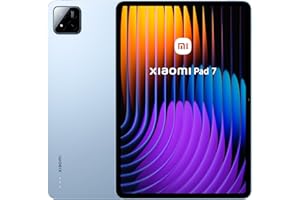 XIAOMI Pad 7 - Tablet de 11,2" 3,2K (Snapdragon 7+ Gen 3, 8GB RAM, 128GB ROM, 4 Altavoces, WiFi 6E, batería de 8850 mAh, Cargador no Incluido), Azul (Versión ES)