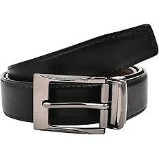 CREATURE Reversible Pu-Leather Formal Belt For Men(Color-Black/Brown||BL-01|| 46 inches lenght|| Waist upto -40 inches)