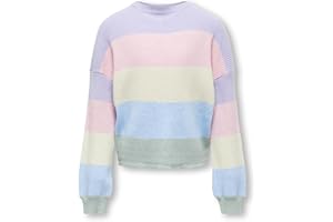 ONLY Mädchen Kogsandy L/S Stripe KNT Noos Pullover, Lavendula 2, 134-140 EU
