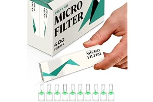 480 Cigarett Filtertips - Effektivt - mot Tjära och Nikotin - Mikrofilter för rökare 48 x 10 stycken