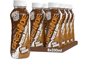 Grenade High Protein Shake, 8 x 330 ml - Fudge Brownie