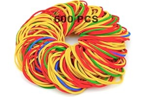 SZWLJ 600 elastici robusti e colorati, resistenti alle alte temperature, perfetti per forniture per ufficio, uso industriale, scuola, casa, artigianato e altro ancora, dimensioni 38 mm