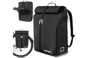 ‎OTINGA otinga® Flip V2 Fahrradtasche Rucksack [34L Volumen] für jeden Gepäckträger I Stylische Gepäckträgertasche mit Rucksack - in 7 Sekunden umgebaut I Wasserdichter Fahrradrucksack Gepäckträger