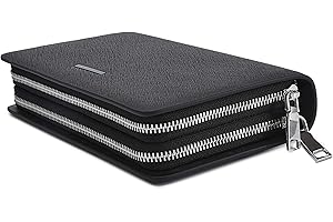 Balidiya Men Clutch Bag Purse Genuine Leather Wallet Business Card Holder