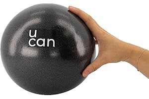 U can - Pelota de Pilates Pequeña 25 cm | Antideslizante y Resistente | Ideal para Yoga, Barre, Rehabilitación y Ejercicio en Casa | PVC Seguro y Fácil de Inflar