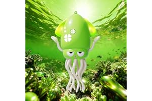 KJIXYUNG Tańcząca i pełzająca ośmiornica zabawka z lampkami LED i muzyką - Automatyczna oscylująca interaktywna zabawka muzyczna - Zabawny prezent urodzinowy (zielony)