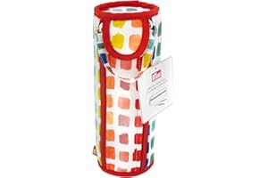 Prym 57251 Crochet Hook Roll & Organizer, Rainbow Aufbewahrungsbox für Häkelnadeln, Textil, Regenbogen-Specks