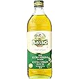 Basso Extra Virgin Olive Oil 100%, 1L, Packed in Italy, Olive Oil for all types of Indian Cooking including deep frying, roasting | Rich In Taste | Premium & Light | Healthy Oil Choice