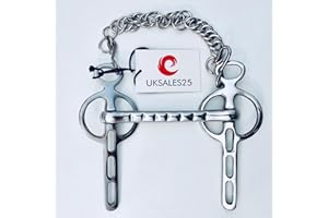 UKSALES25 Liverpool 3-Slot Snaffle Driving Bit (5.5")