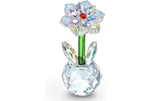 H&D HYALINE & DORA - Statuetta decorativa a forma di girasole in cristallo, da collezione, centrotavola da tavola, con confezione regalo, regalo di San Valentino per lei