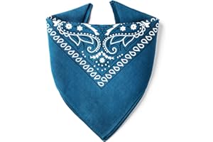 ...KARL LOVEN Bandane 100% cotone per donna uomo Bambini fazzoletto da collo bandana originale motivo paisley copricapo sciarpa per capelli collo polso testa cravatta motociclista…