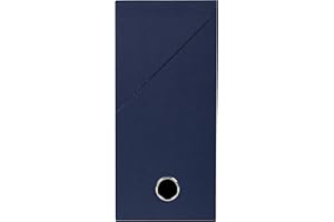 Exacompta 89427E - Caja de transferencia de papel tintado, lomo de 12 cm, tamaño 25,5 x 34 x 12 cm, para archivar carpetas en formato A4, color azul oscuro