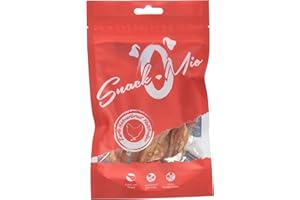SNACKOMIO - Friandise premium pour chiens - tendres lamelles de filet de poitrine de poulet, sans céréales, 1 paquet (1 x 70g)