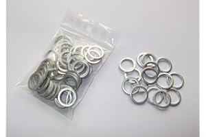 CARTEC 100 Stück Aluminiumringe/Dichtringe/Dichtung Alu 14x18x1,5 mm DIN 7603