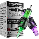 HAWINK Tattoo Needles Tattoo Machine Kit #12 Standard 50 pcs. | Round Liner und Round Magnum 3RL 5RL 7RL 7RM 9RM 15RM Tattoo