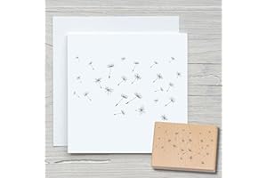 ‎NEWSTAMPS DIE STEMPELMACHER NEWSTAMPS Stempel Dandelion 02 Motivstempel groß aus Holz & Gummi zum Karten basteln, Holzstempel, Blumen, Pflanzen, Floral, Wiese, Gräser, Scrapbook, Textilstempel, Deko, Kinder