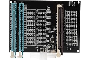 Jeffergarden Dual Slot AGP PCIe Graphics Card Tester med LED -indikatorer för Grafikdiagnos och Datorreparation
