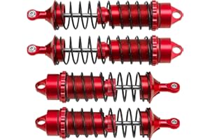 Vgoohobby Full Metal Front & Rear Shock Absorber Adjustable Damper Shocks Compatible with Arrma 1/8 Kraton Outcast Notorious 6S BLX RC Car, Metal Aluminum