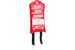 Smartwares fire blanket - 1 m x 1 m - Easy to use and to hang - Single use - FEX-15907