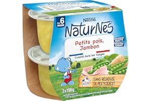 NESTLÉ BÉBÉ - PETITS POIS JAMBON DES 6 MOIS 2x190g