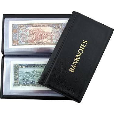 Pochettes Transparentes Leuchtturm Optima - 10 Pièces - 2 Compartiments - Pour Billets, Cartes, Timbres
