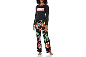 Amazon Essentials Disney | Marvel | Star Wars Set da Notte Pigiama in Flanella Donna
