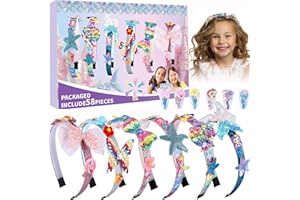 lillimasy Girls Headbands Making Kit, Fashion DIY Hair Bands for Kids | Unique Arts & Craft Kits | Fashion Hair Accessories Making Set Birthday Gifts for Girls Ages 6+