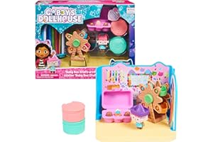 Gabby's Dollhouse, Stanza Baby Box Craft-a-riffic con il personaggio gatto Baby Scatola, accessori, mobili e scatole con sorpresa, per bambini dai 3 anni in su