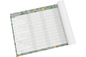 THE GIFTED STATIONERY CO. LTD. TGSC | 2024 Wall Planner Calendar | Large Grid Design | Year Planner 2024 Ideal for Daily Events, Birthdays & Notes | Year Wall Planner 2024 | Yearly Wall Planner 2024 | Wall Calendar 2024