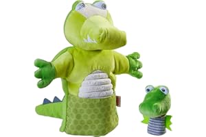 HABA Handpuppe Krokodil mit Baby