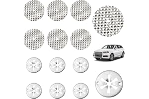 DBTW 7Pcs Heat Shield Repair Sheet, 7Pcs Locking Star Washers Attachment, Metal Heat Protection Fixing Plate, Exhaust Heat Shield Clips, Underbody Heat Shield Fasteners for Car Automotive