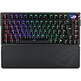 ASUS ROG Azoth Extreme 75% Gaming Mechanical Keyboard, Aluminum Chassis, Carbon Fiber Plate, Adjustable Gasket Mount, 3-Layer Dampening, OLED Touchscreen, ROG NX Snow Switches, PBT Keycaps | UK Layout