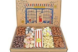Heavenly Sweets – Extra große Schokoladen-Geschenkbox 1,2 kg – Retro-Schokoladenbox-Geschenkkorb – Schokoladenauswahl – Geburtstag, Schokoladengeschenke, Schokoladenkorb, Weihnachtsgeschenke für Ihn