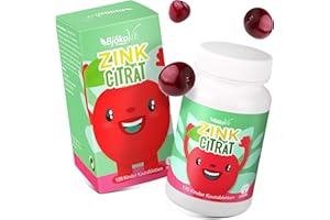‎BJÖKOVIT Zink Tabletten Kinder für 120 Tage - Unterstützt das Immunsystem - 100% Vegan und Zuckerfreie Zinktabletten - 6 mg Zink für Kinder - Vitamine Kinder