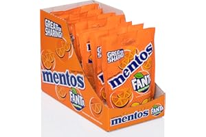 Mentos Fanta Edición Limitada, Caramelo Masticable - 7 bolsas de 160 gr (Total 1120 gr)