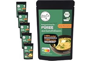 ‎LOWCA LOWER CARB KARTOFFELPRODUKTE | stark kohlenhydratreduziert = KETO| kalorienreduziert | protein- und ballaststoffreich | bio (6x Püree)